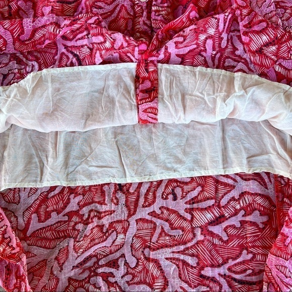 CHUFY My Aussie Days Ziggy Mini Dress Gunai Pink XS Cotton Silk Loose Fit GUC - Picture 13 of 16